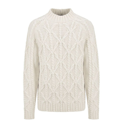 Malo White Cotton Men's Sweater
