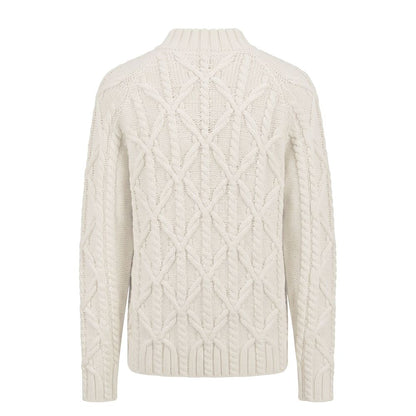 Malo White Cotton Men's Sweater