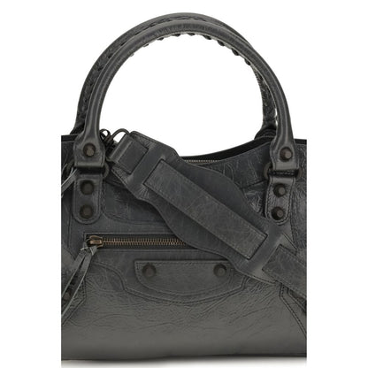 Balenciaga Gray Lamb Ovis Aries Shoulder Bag