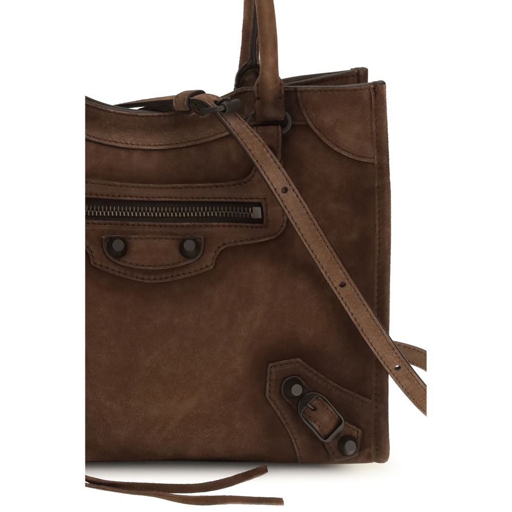 Balenciaga Brown Calf Leather Bos Taurus Shoulder Bag