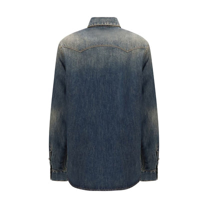 Fendi Blue Denim Shirt