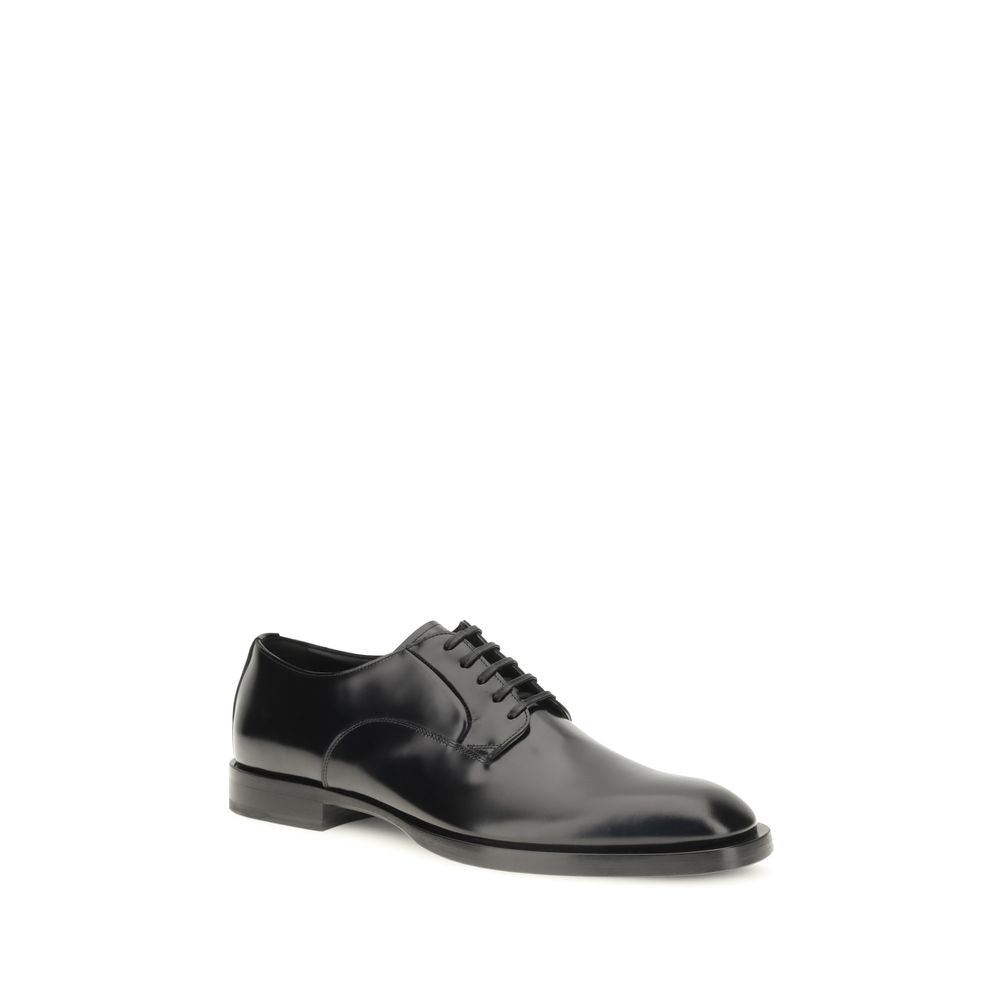 Dolce & Gabbana sorte Derby-sko i kalvelæder