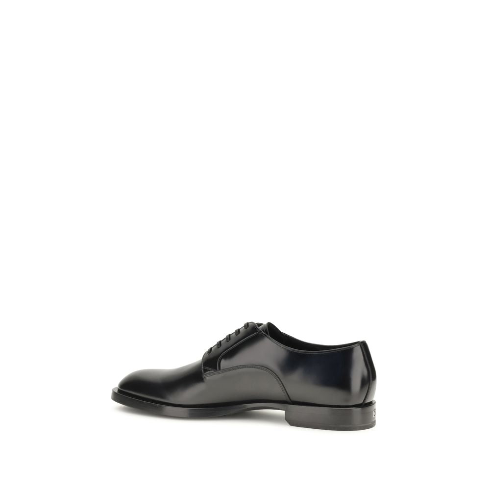 Dolce & Gabbana sorte Derby-sko i kalvelæder
