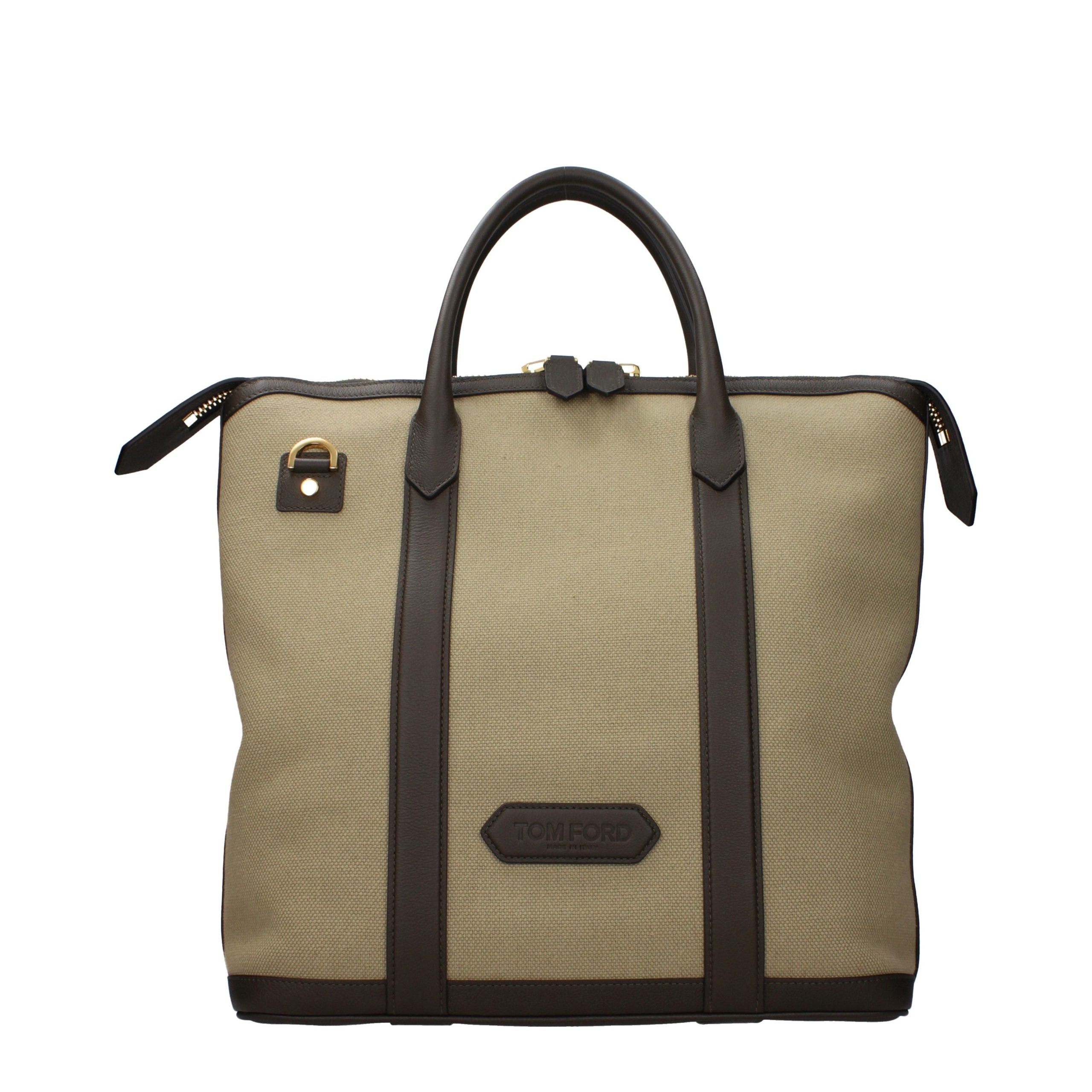 Tom Ford beige håndtaske i stof
