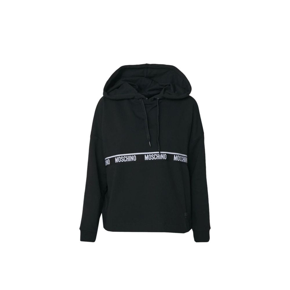 Sort Moschino sweatshirt i bomuld