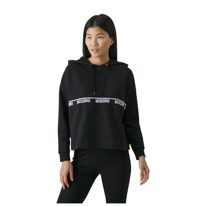 Sort Moschino sweatshirt i bomuld