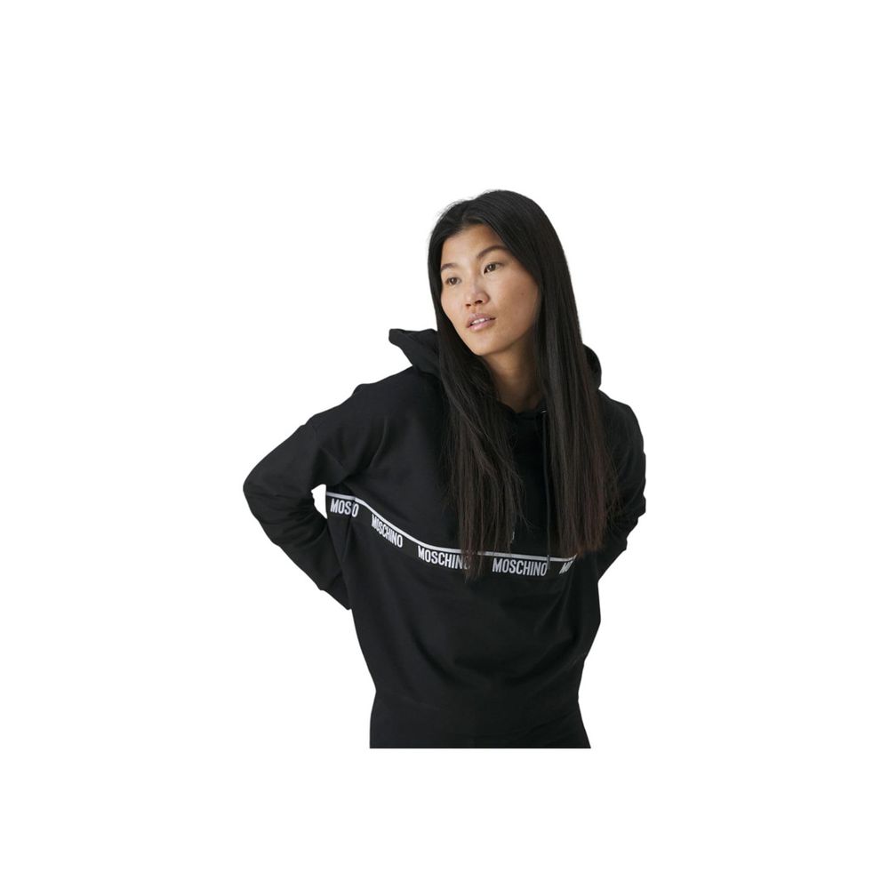 Sort Moschino sweatshirt i bomuld