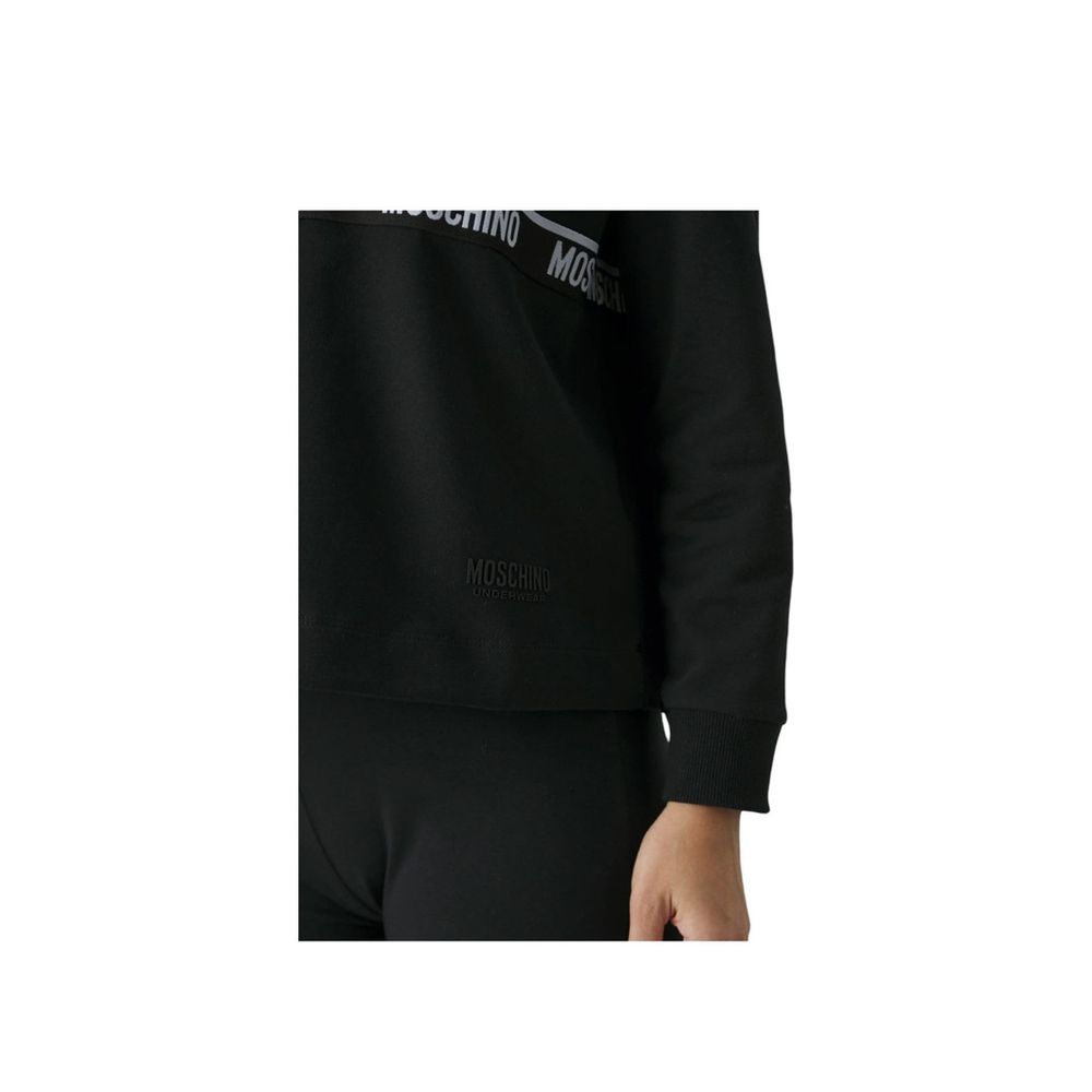 Sort Moschino sweatshirt i bomuld
