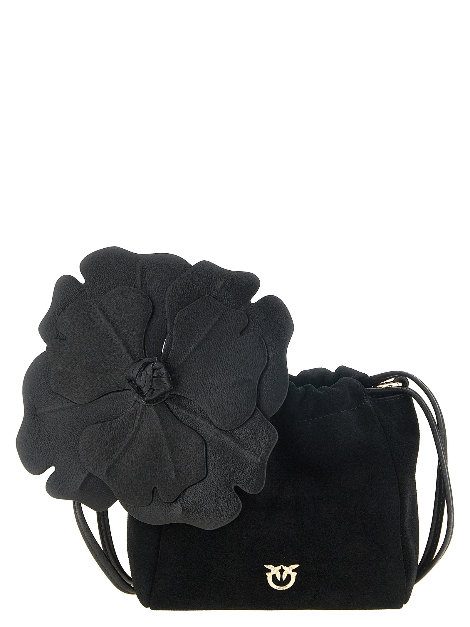 PINKO Purple Lambskin Clutch Bag