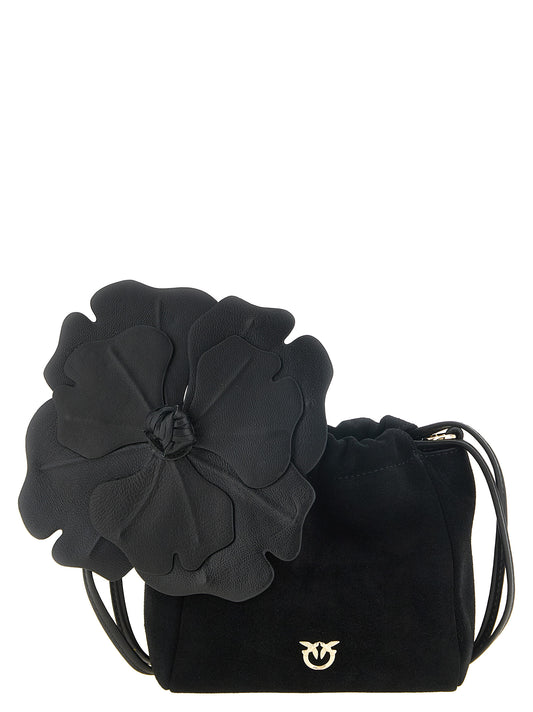 PINKO Purple Lambskin Clutch Bag