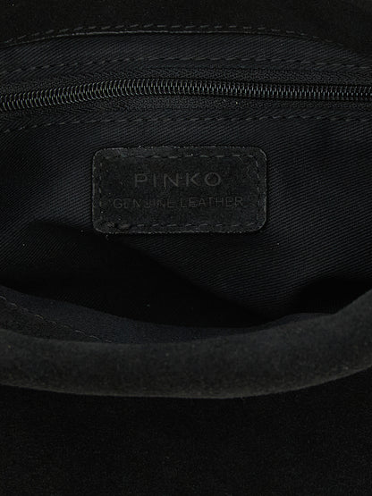 PINKO Purple Lambskin Clutch Bag