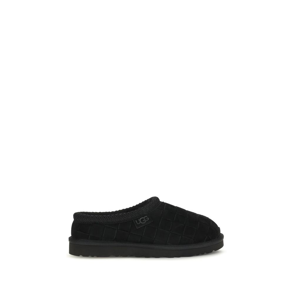 UGG Tasman Woven sorte mules i ruskind