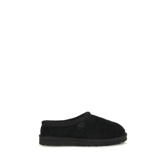 UGG Tasman Woven sorte mules i ruskind