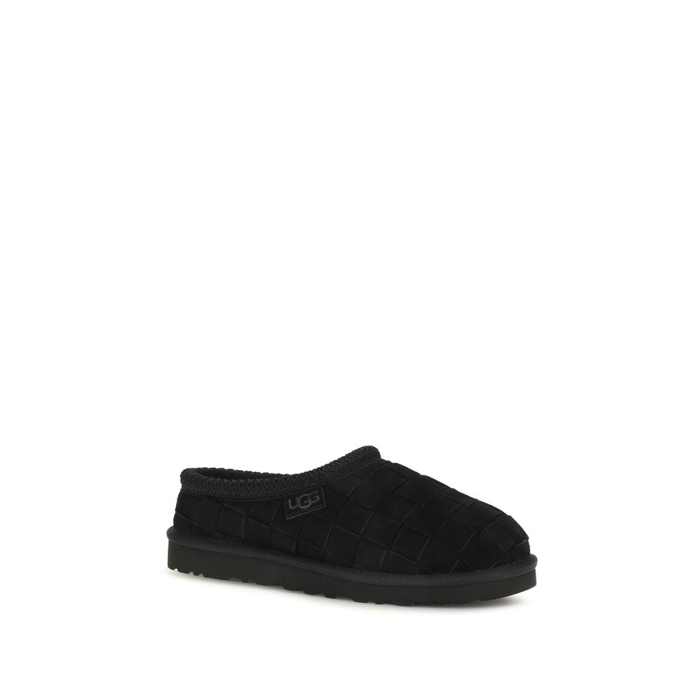 UGG Tasman Woven sorte mules i ruskind