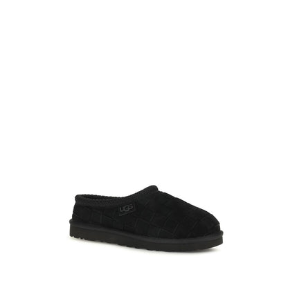 UGG Tasman Woven sorte mules i ruskind