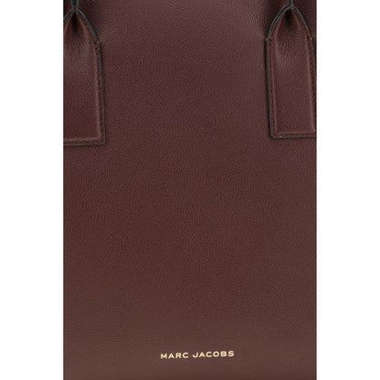 Brun Marc Jacobs The Work Tote Pop J Marc tote-/skuldertaske i kalveskind