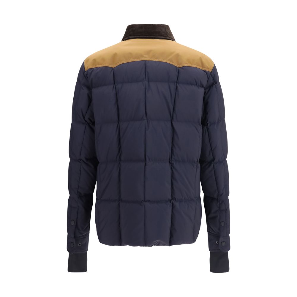 Blå Moncler Grenoble skijakke i polyamid