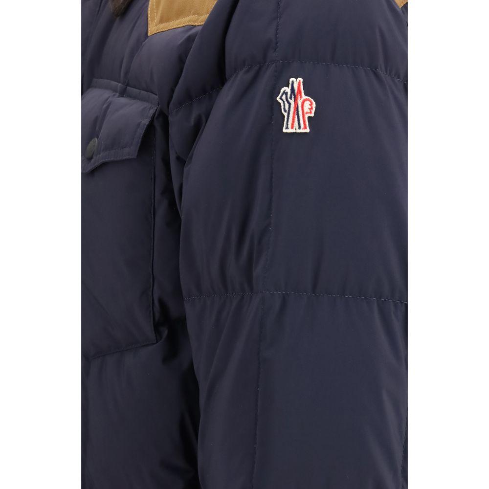Blå Moncler Grenoble skijakke i polyamid