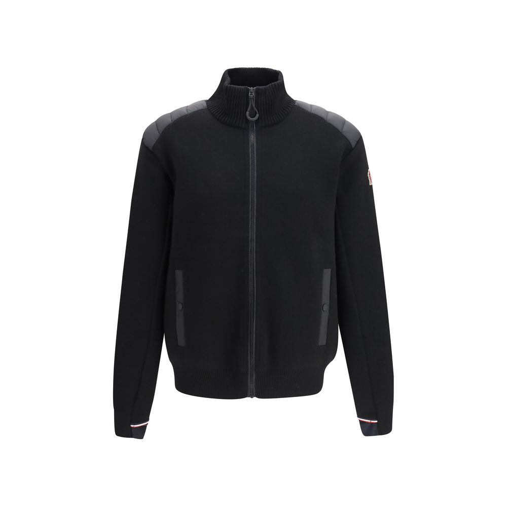 Sort Moncler Grenoble cardigan i uldblanding