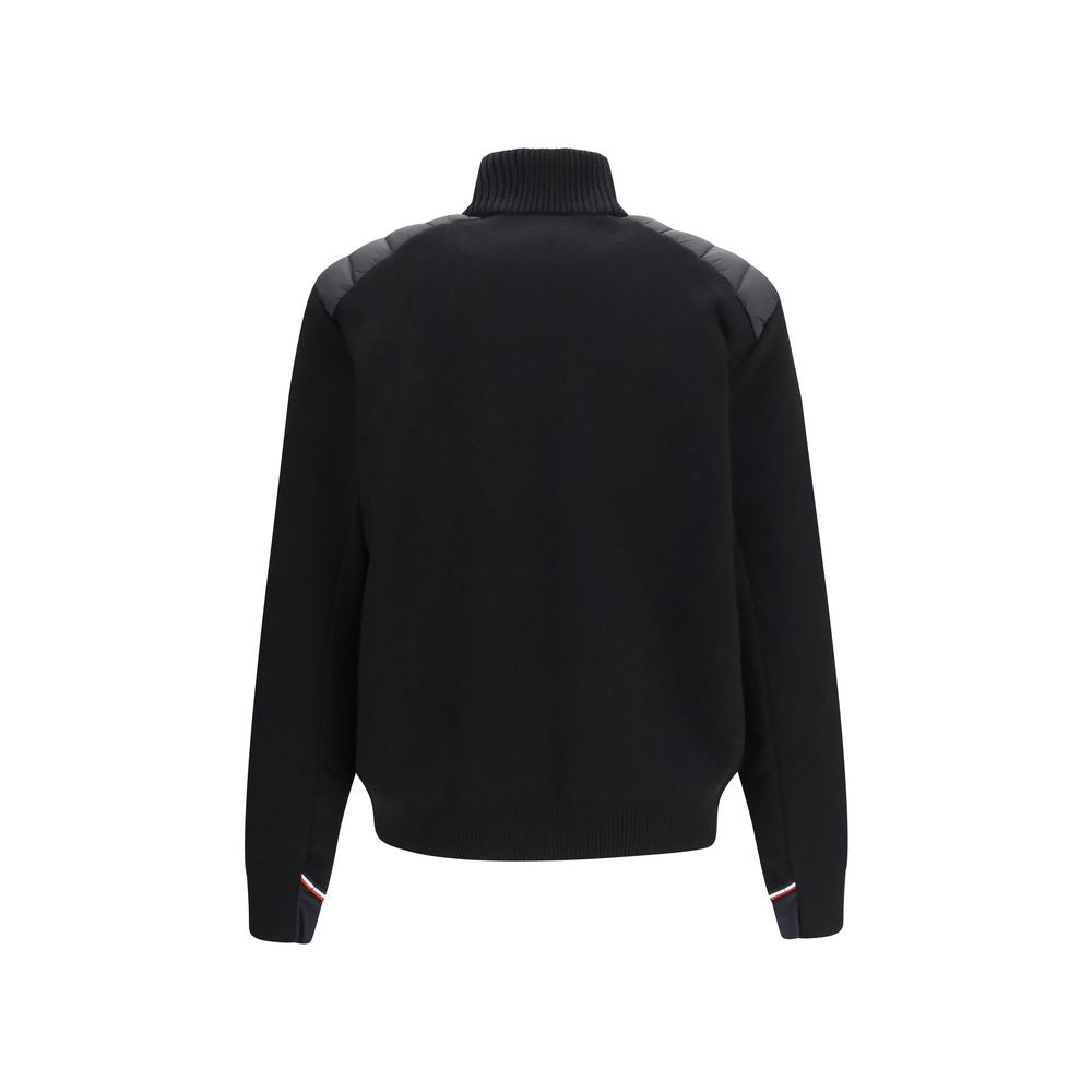 Sort Moncler Grenoble cardigan i uldblanding