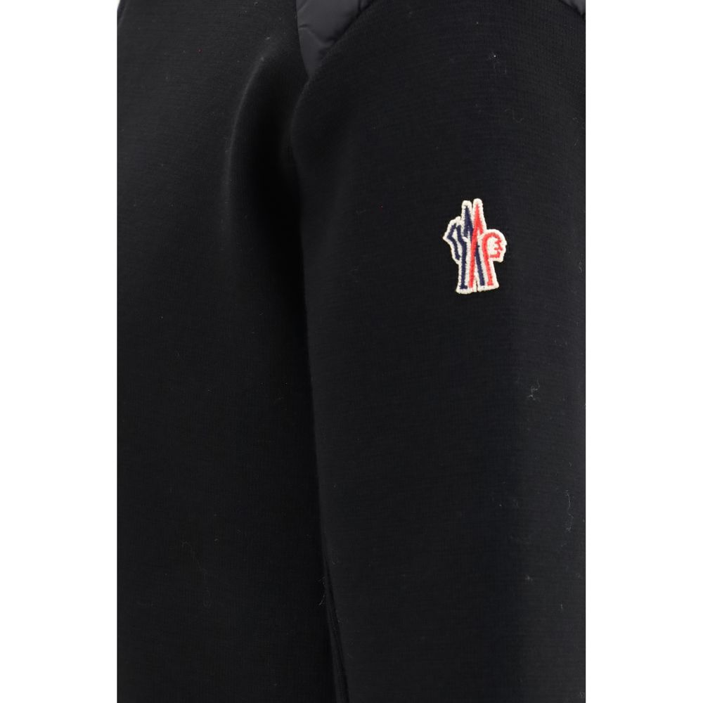 Sort Moncler Grenoble cardigan i uldblanding