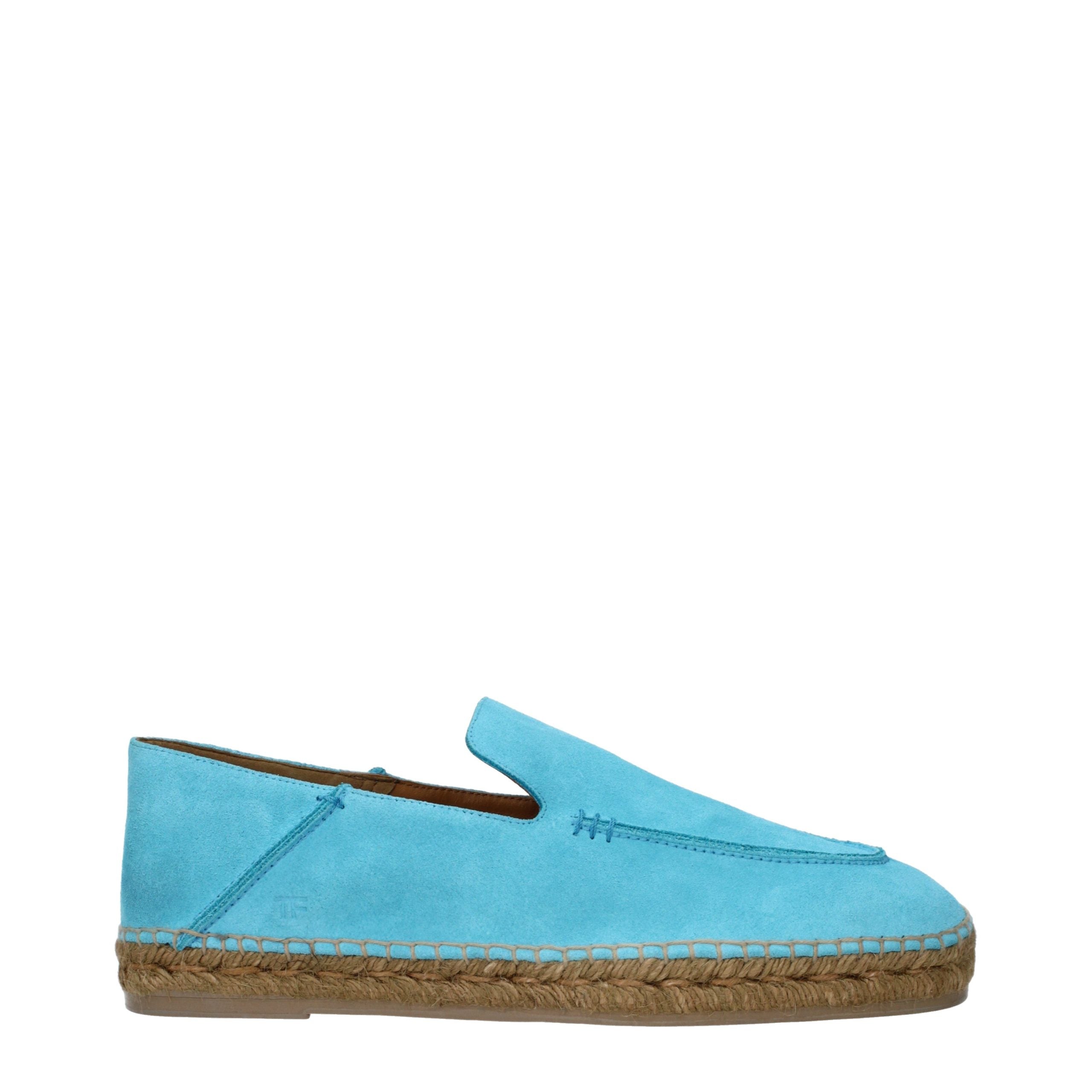 Tom Ford blå espadriller i ruskind