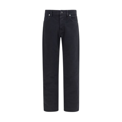 Stone Island sorte bomuldsjeans med lige ben