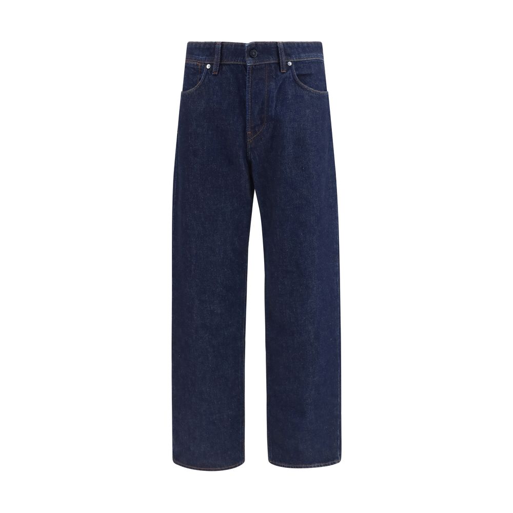Blå Stone Island jeans i bomuldsdenim