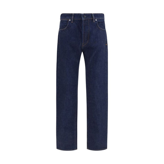 Blå Stone Island jeans i bomuldsdenim med lige ben