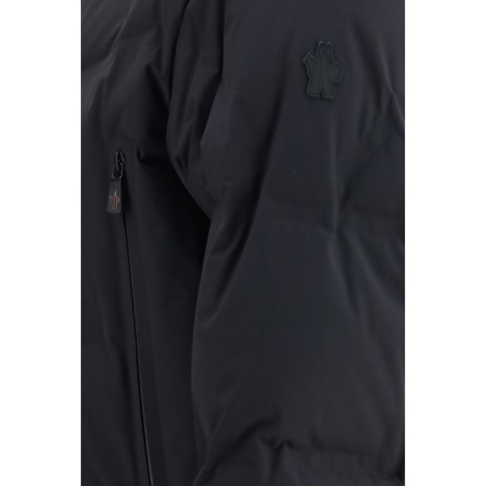 Sort Moncler Grenoble skijakke i polyamid