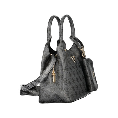 Sort Guess Jeans Lorella Logo Bag i polyurethan