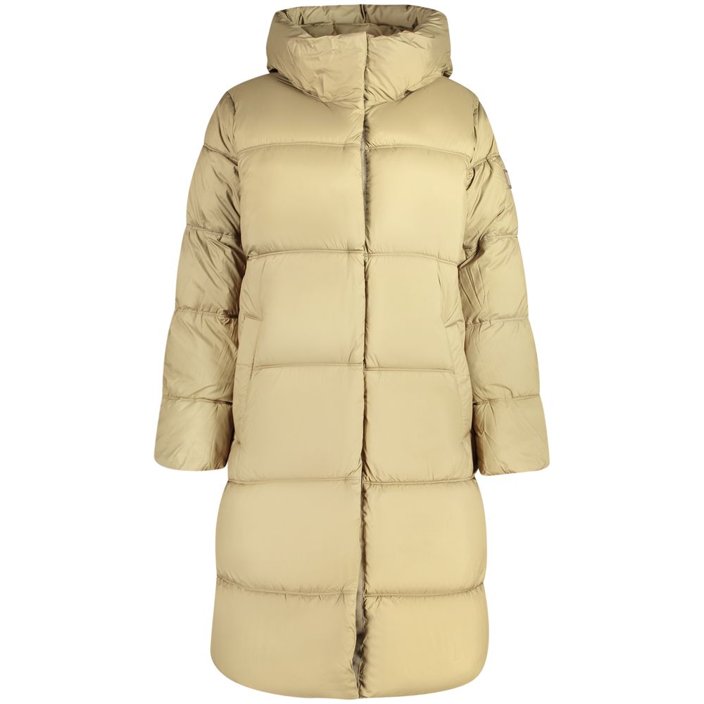 Grøn Pepe Jeans Lauren lang jakke i polyester