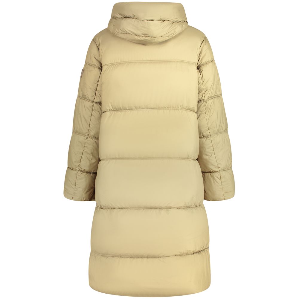 Grøn Pepe Jeans Lauren lang jakke i polyester