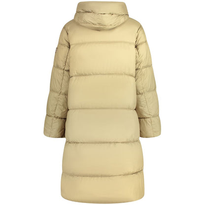 Grøn Pepe Jeans Lauren lang jakke i polyester