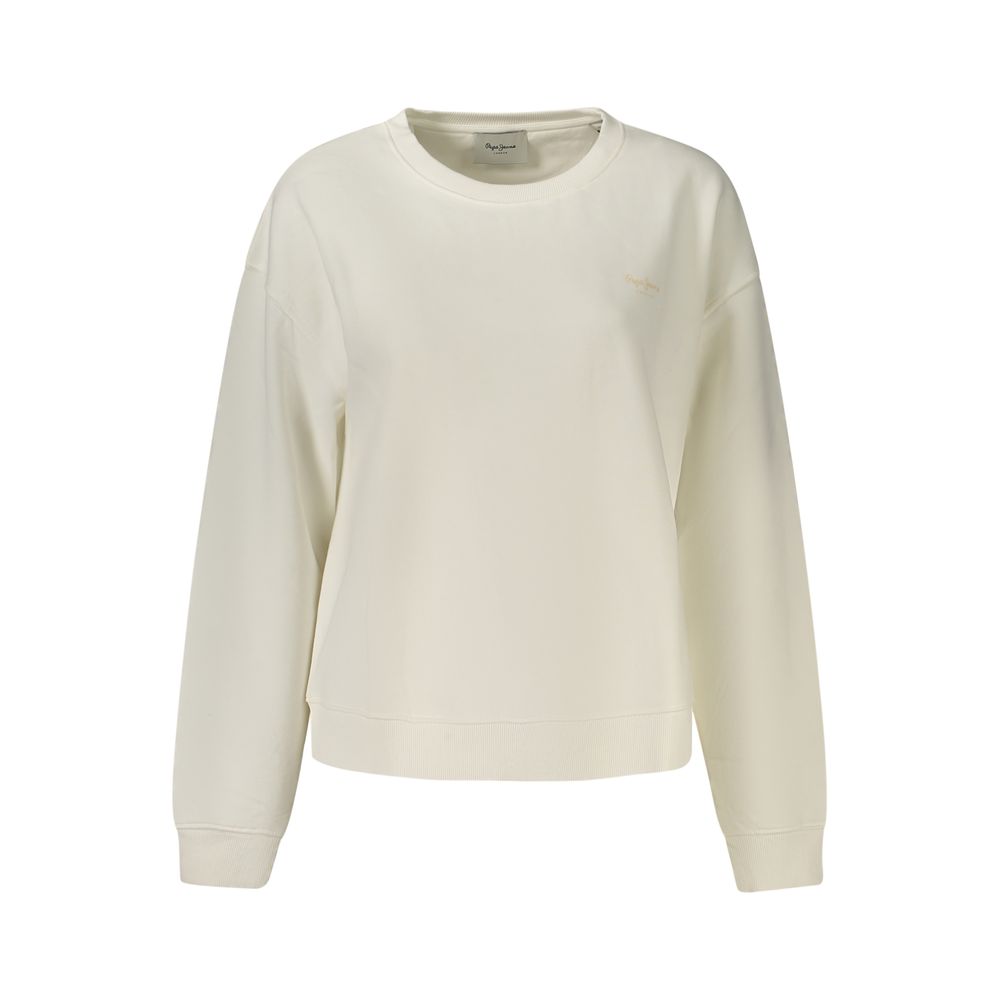 Pepe Jeans hvid sweatshirt i bomuld