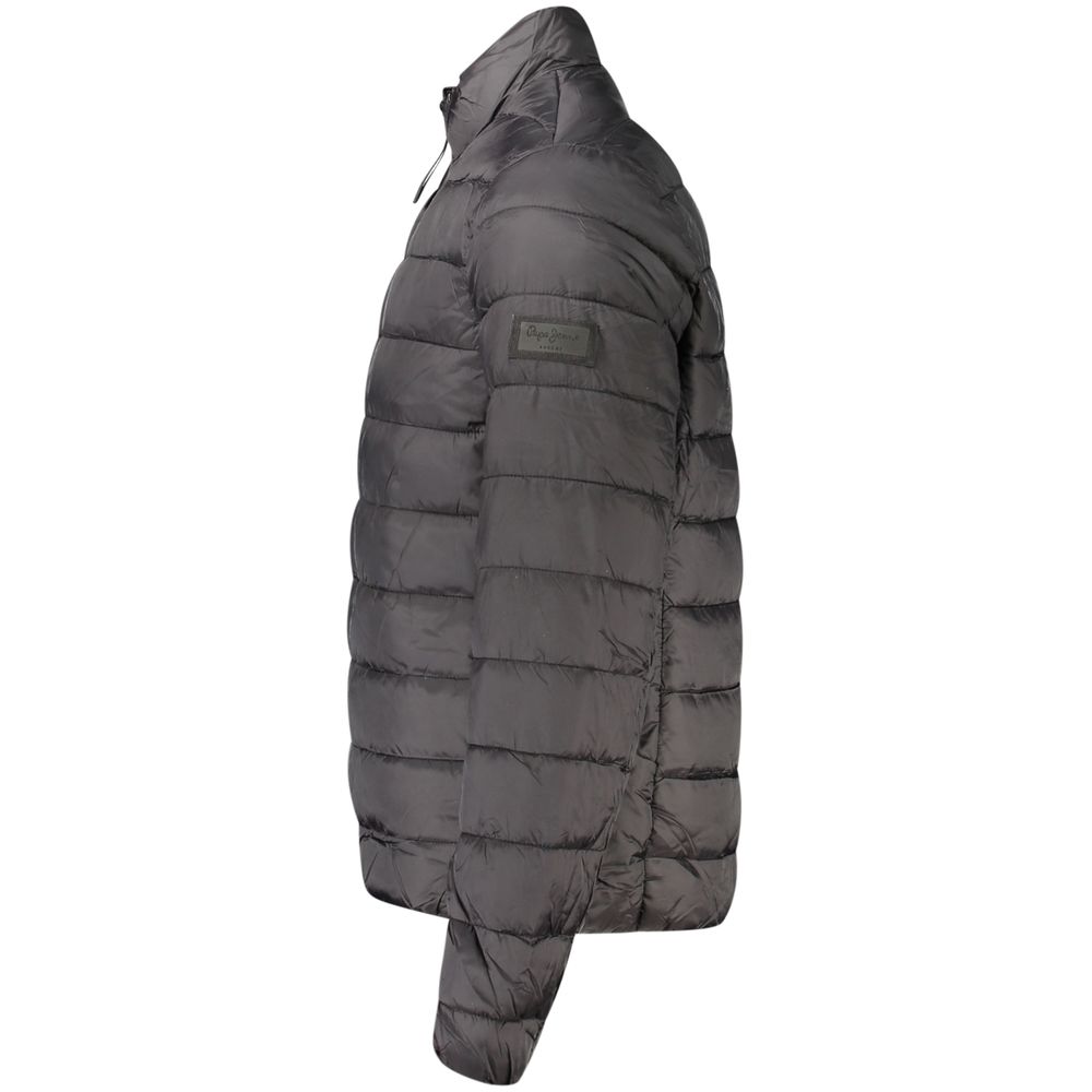 Sort Pepe Jeans pufferjakke i polyamid