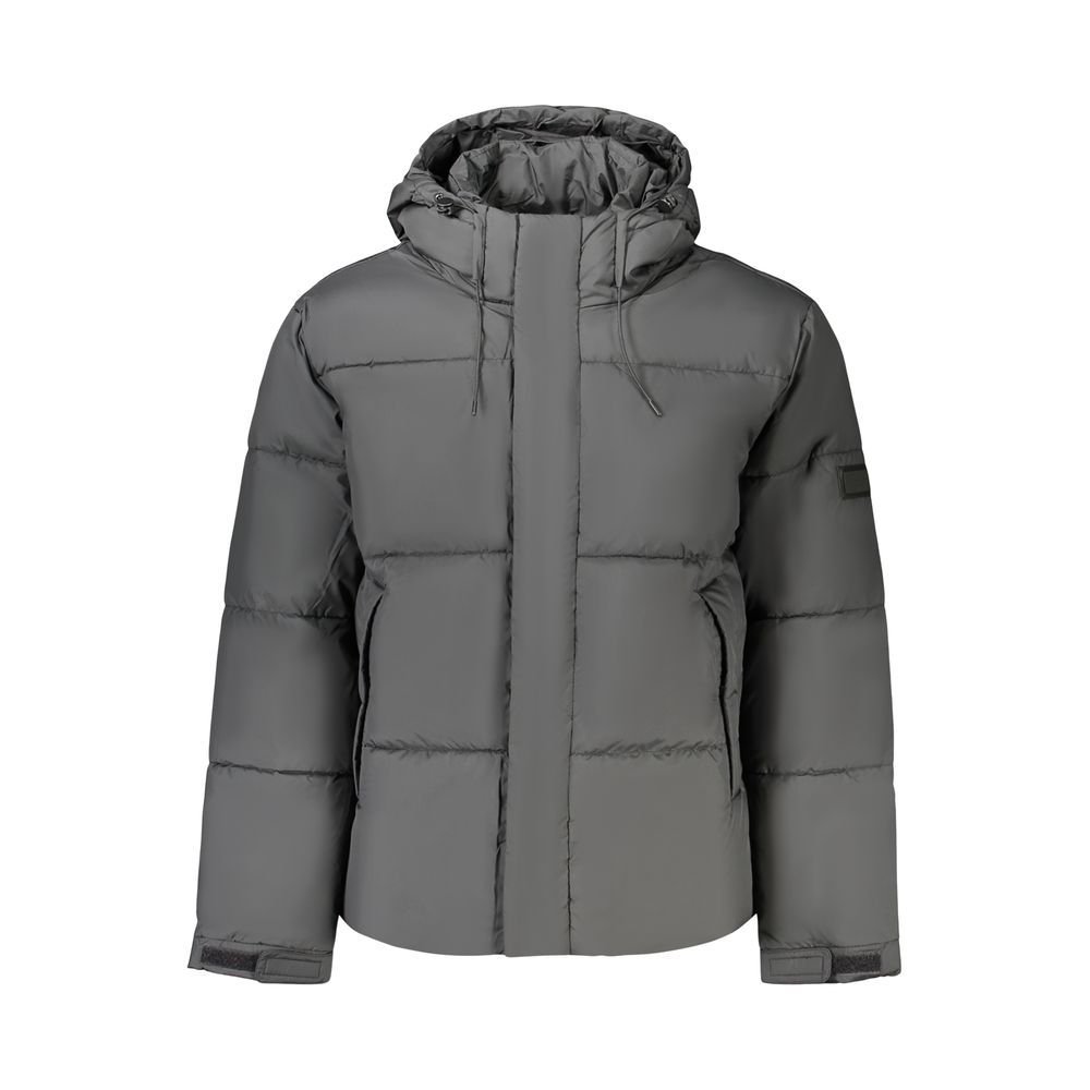 Pepe Jeans sort polyester pufferjakke til herre