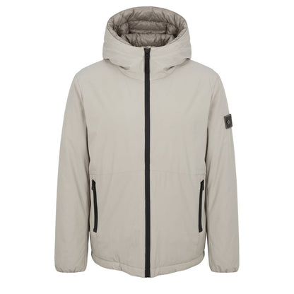 Beige Baldinini Trend polstret herrejakke i polyester