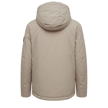 Beige Baldinini Trend polstret herrejakke i polyester