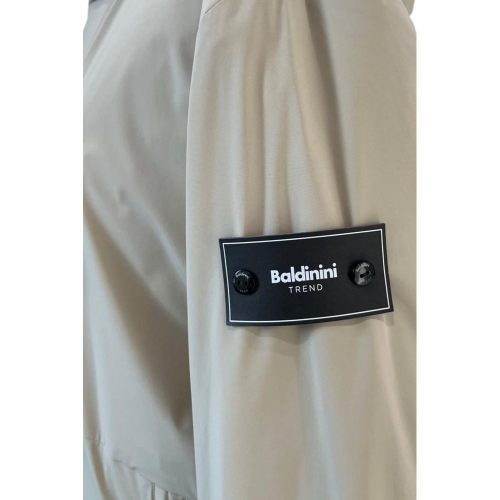 Beige Baldinini Trend polstret herrejakke i polyester