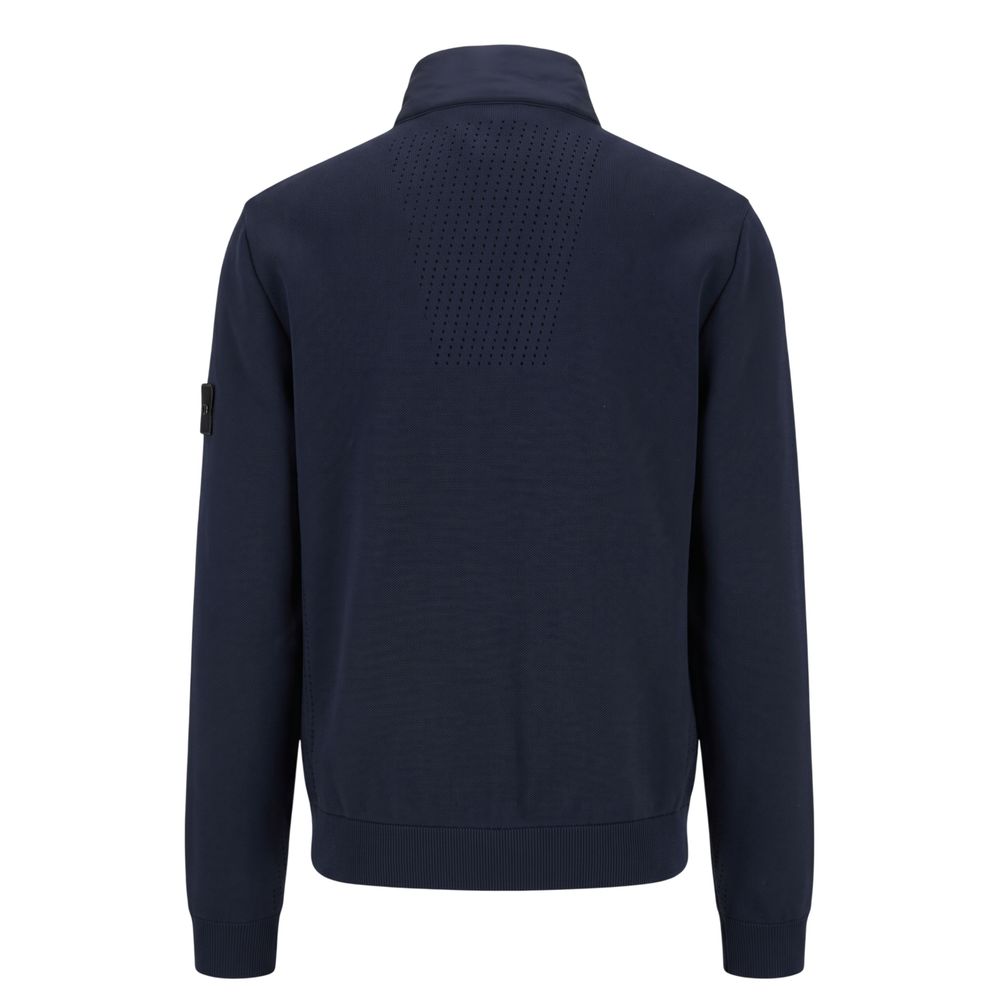 Blå Baldinini Trend jakke i polyester til herre