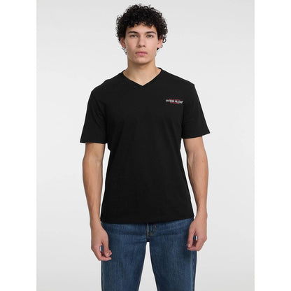 Sort Guess Jeans T-shirt i bomuld