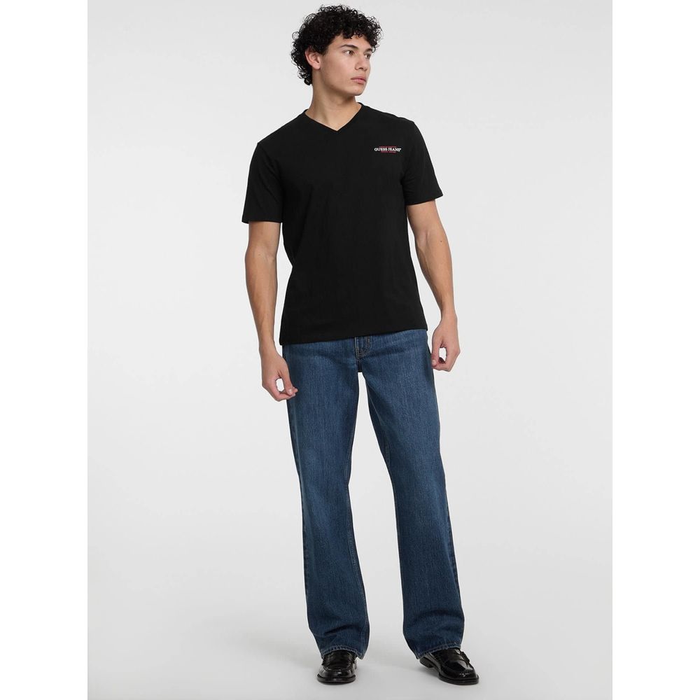 Sort Guess Jeans T-shirt i bomuld