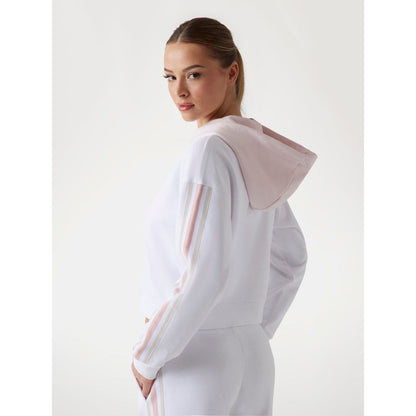 Hvid Guess sweatshirt i bomuld og polyester