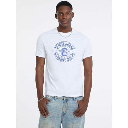Hvid Guess Jeans T-shirt i bomuld