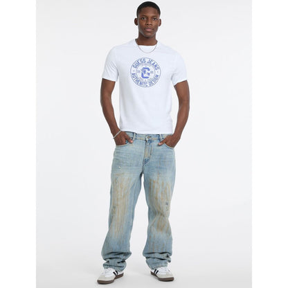 Hvid Guess Jeans T-shirt i bomuld