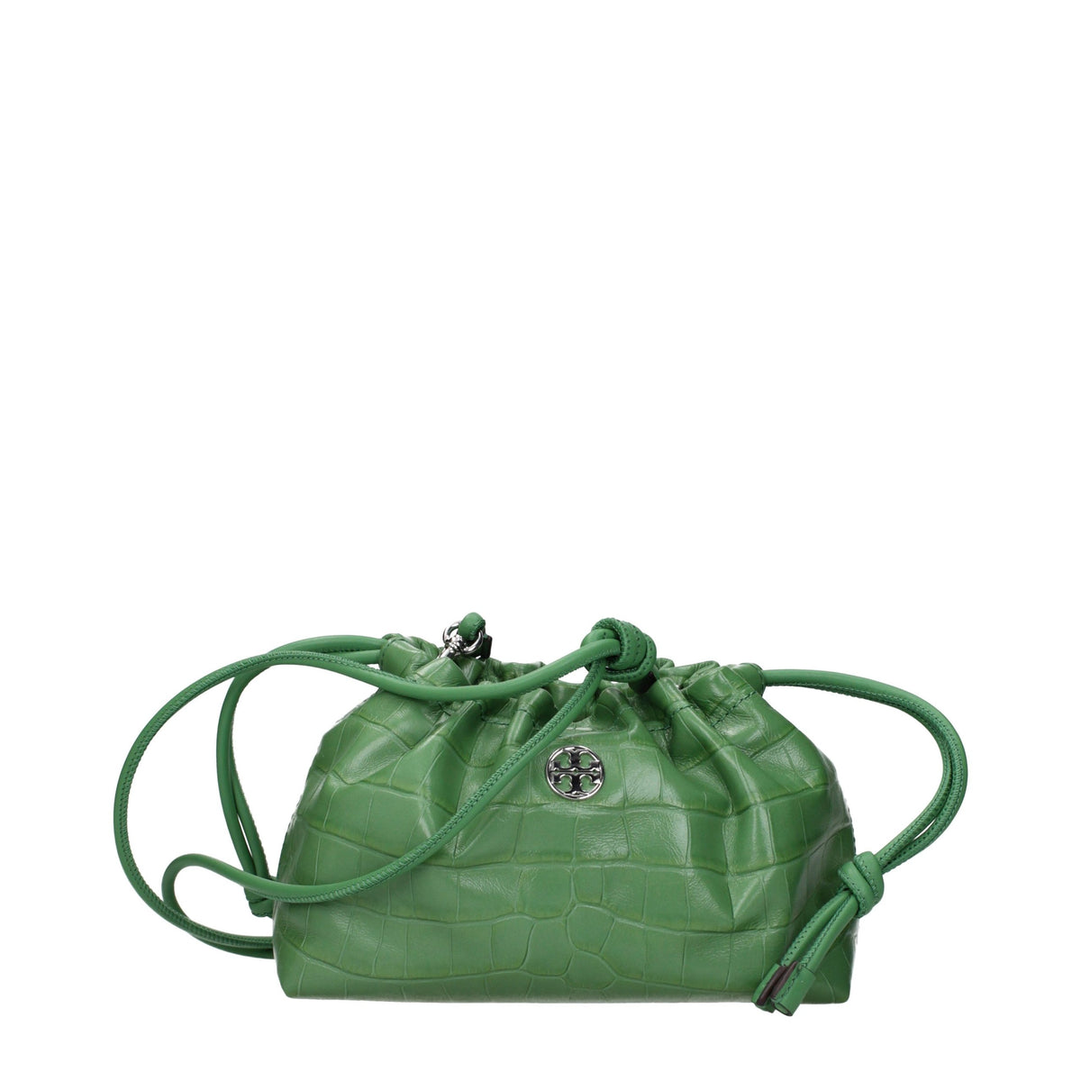 Grøn Tory Burch skuldertaske i læder