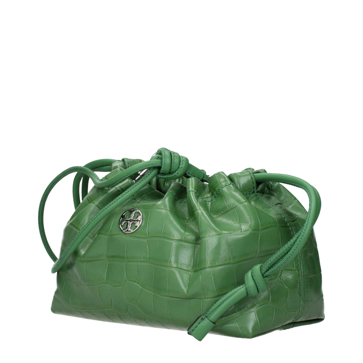 Grøn Tory Burch skuldertaske i læder