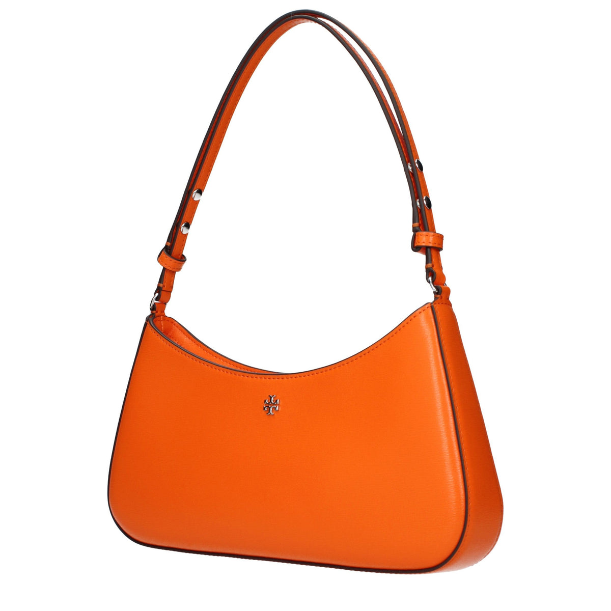 Orange Tory Burch skuldertaske i læder