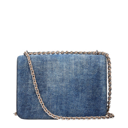 Blå Tory Burch skuldertaske i ruskind